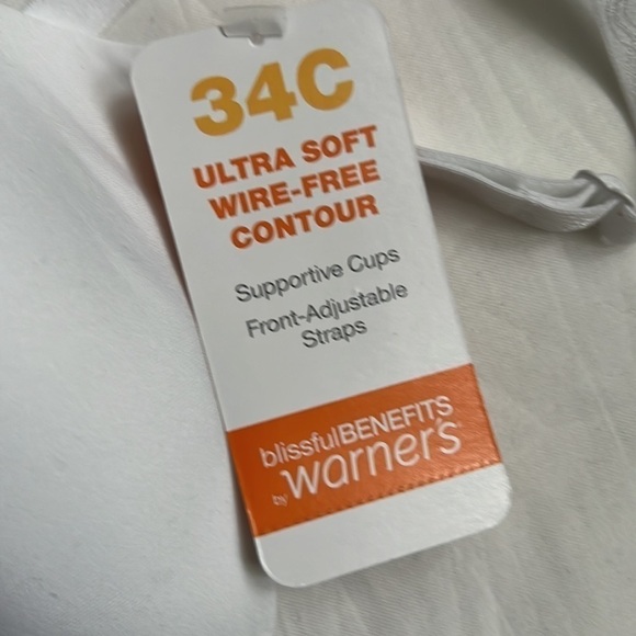 ⭐️nwt Warners Blissful Benefits Ultrasoft Wirefree Contour Bra⭐️ - Picture 7 of 10